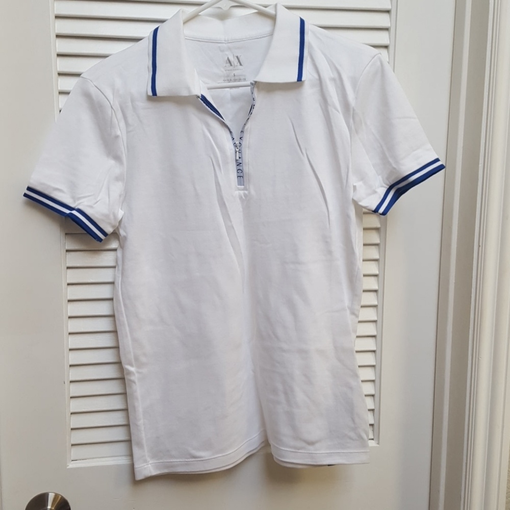 Armani Exchange white Tee NWT